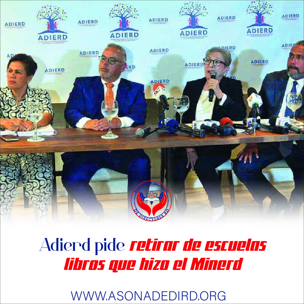 Adierd pide retirar de escuelas libros que hizo el Minerd