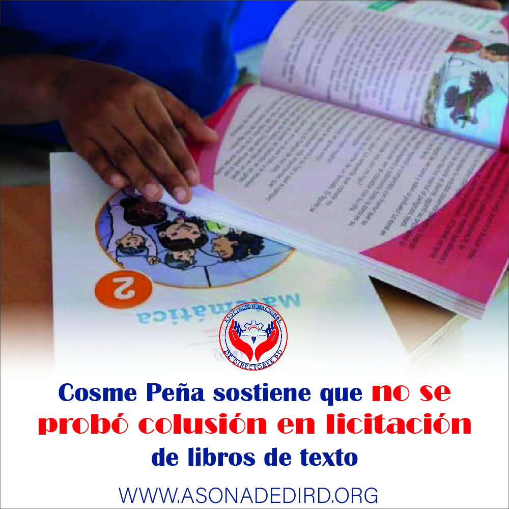 Cosme Peña sostiene que no se probó colusión en licitación de libros de texto
