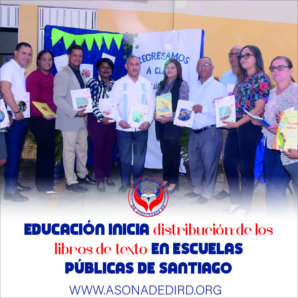 Educación inicia distribución de los libros de texto en escuelas públicas de Santiago