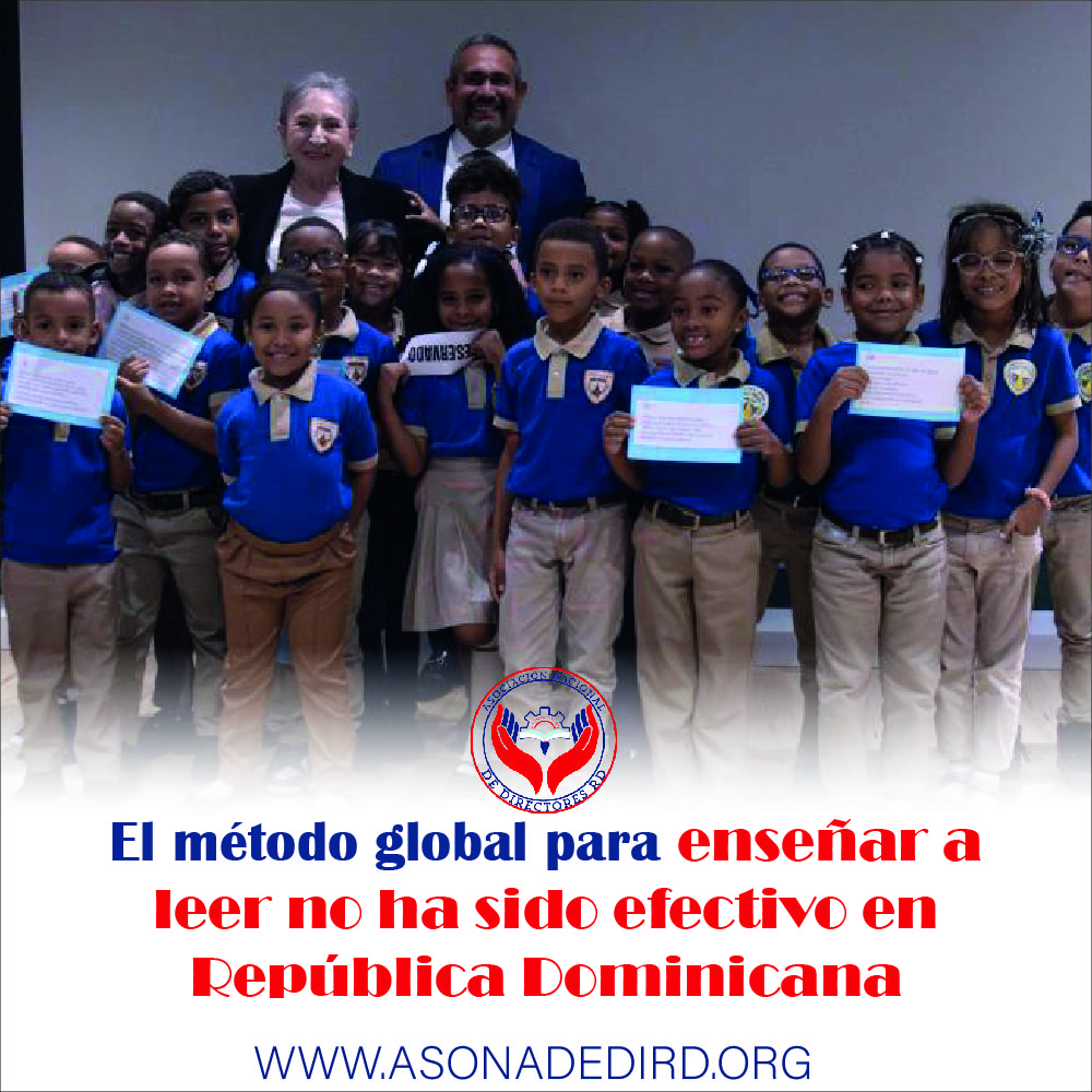 El método global para enseñar a leer no ha sido efectivo en República Dominicana
