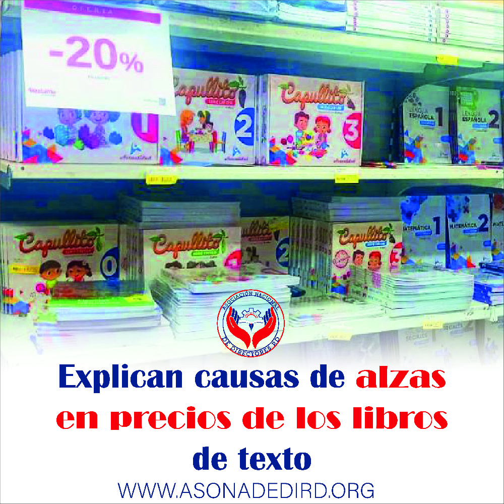 Explican causas de alzas en precios de los libros de texto
