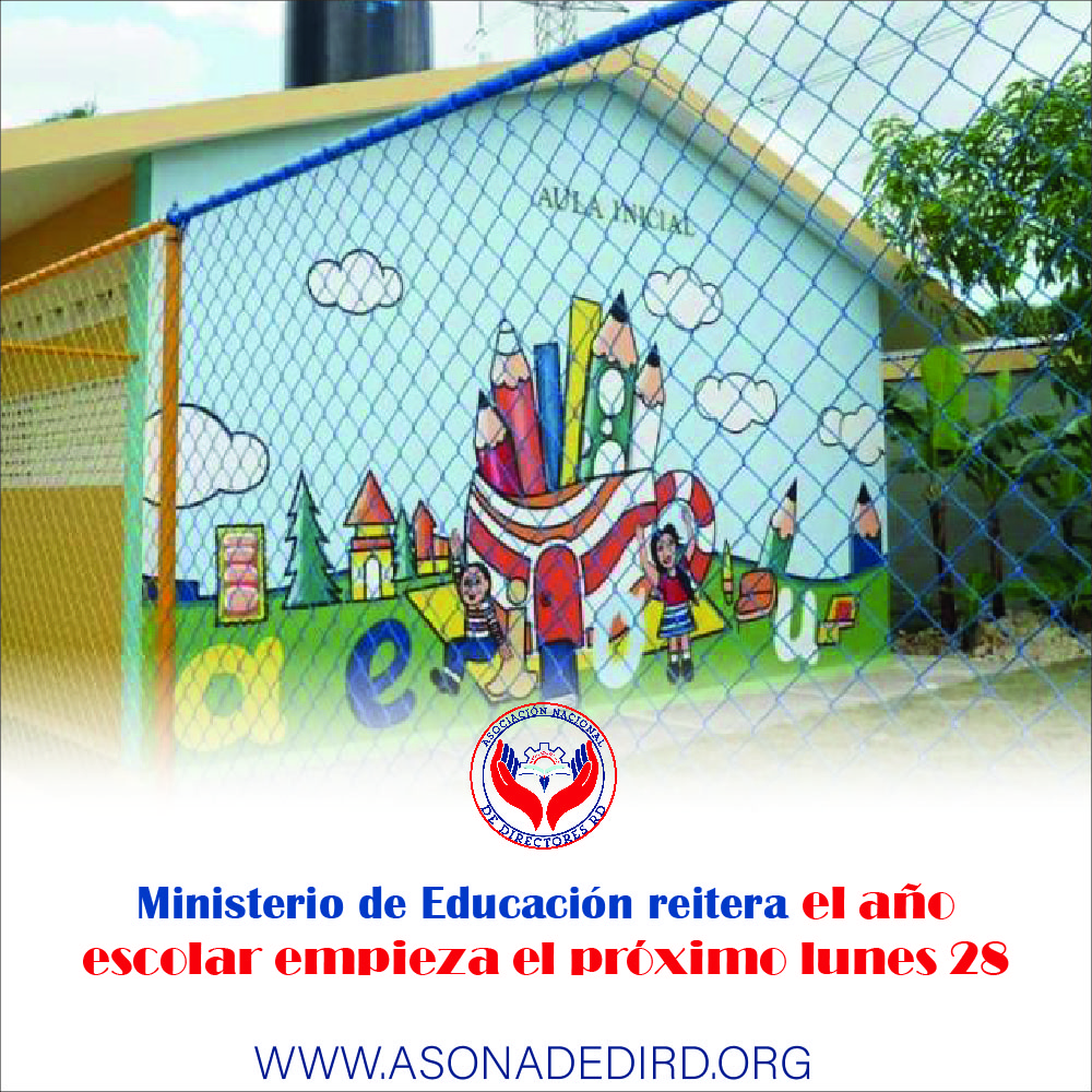 Ministerio de Educación reitera el año escolar empieza el próximo lunes 28