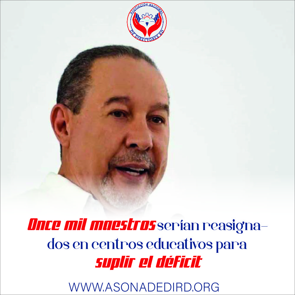 Once mil maestros serían reasignados en centros educativos para suplir el déficit