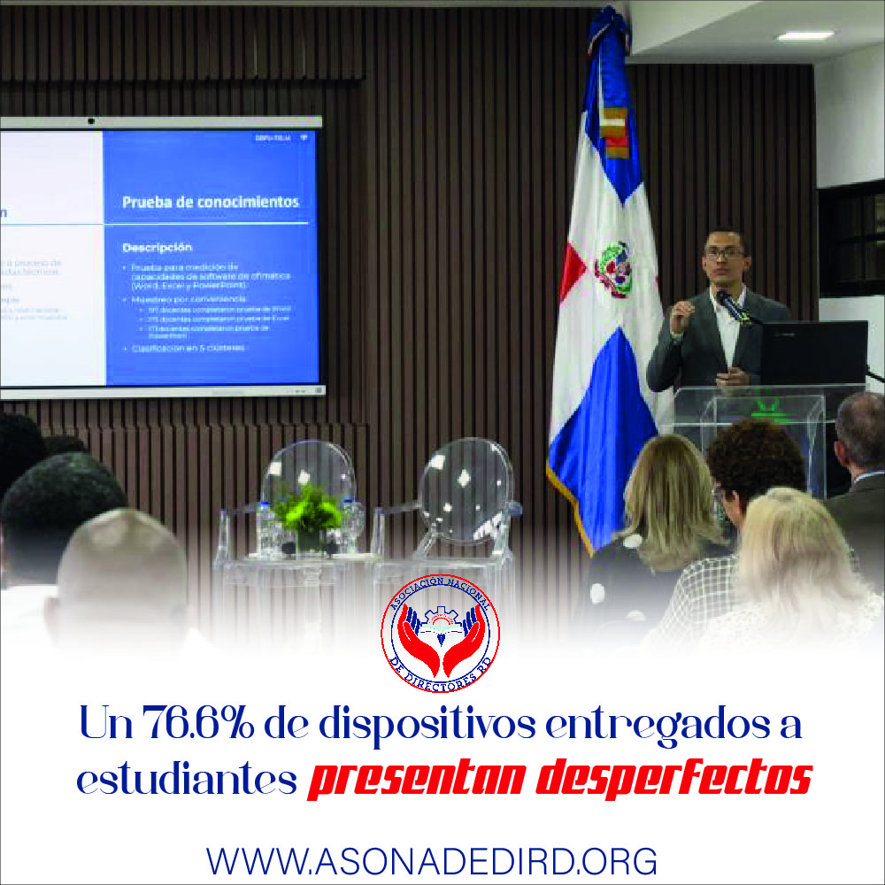 Un 76.6% de dispositivos entregados a estudiantes presentan desperfectos